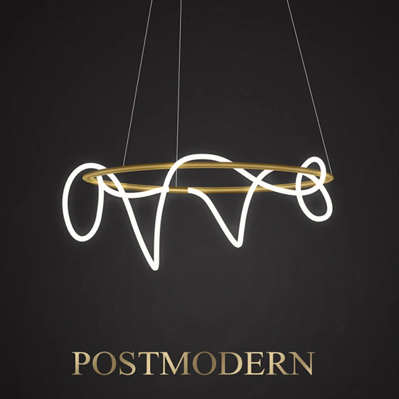 Минималистичный Креативный дизайн подвесной светильник ing светодиодный для