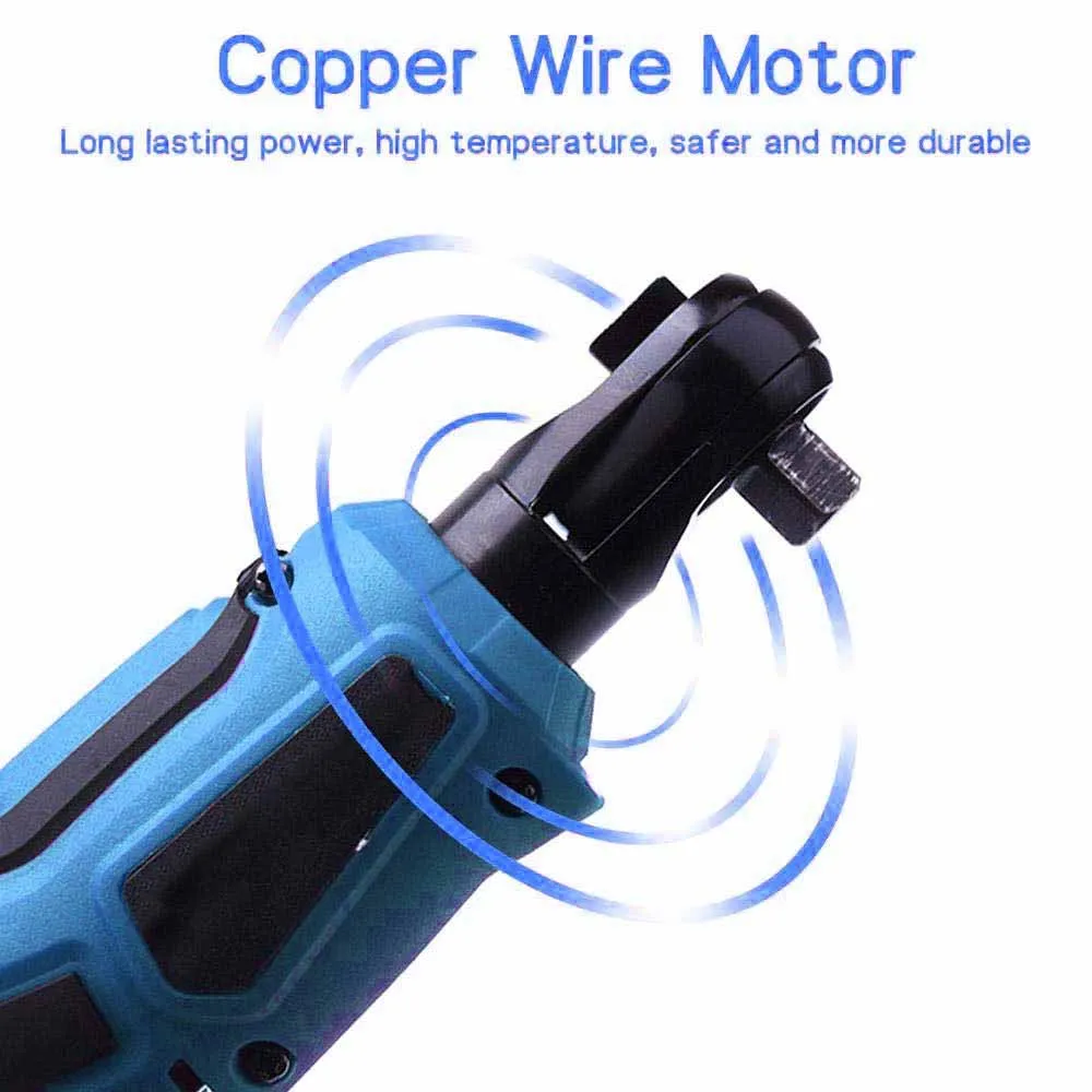 Беспроводной электрический гайковерт прямоугольный ключ с храповым механизмом