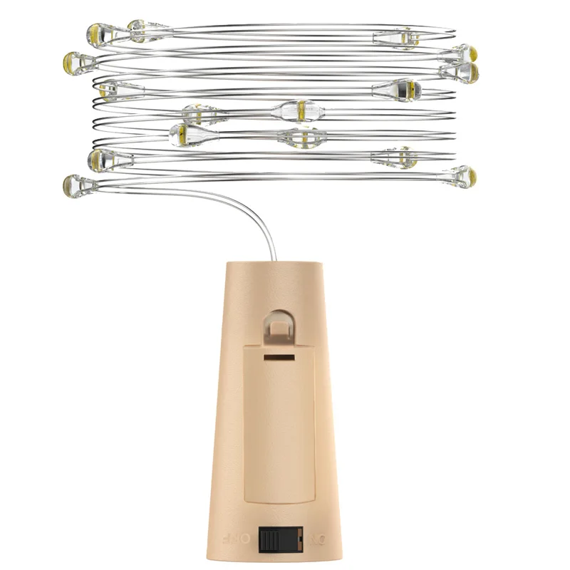 Винная пробковая Серебряная гирлянда светодиодная веревка Сказочная леска