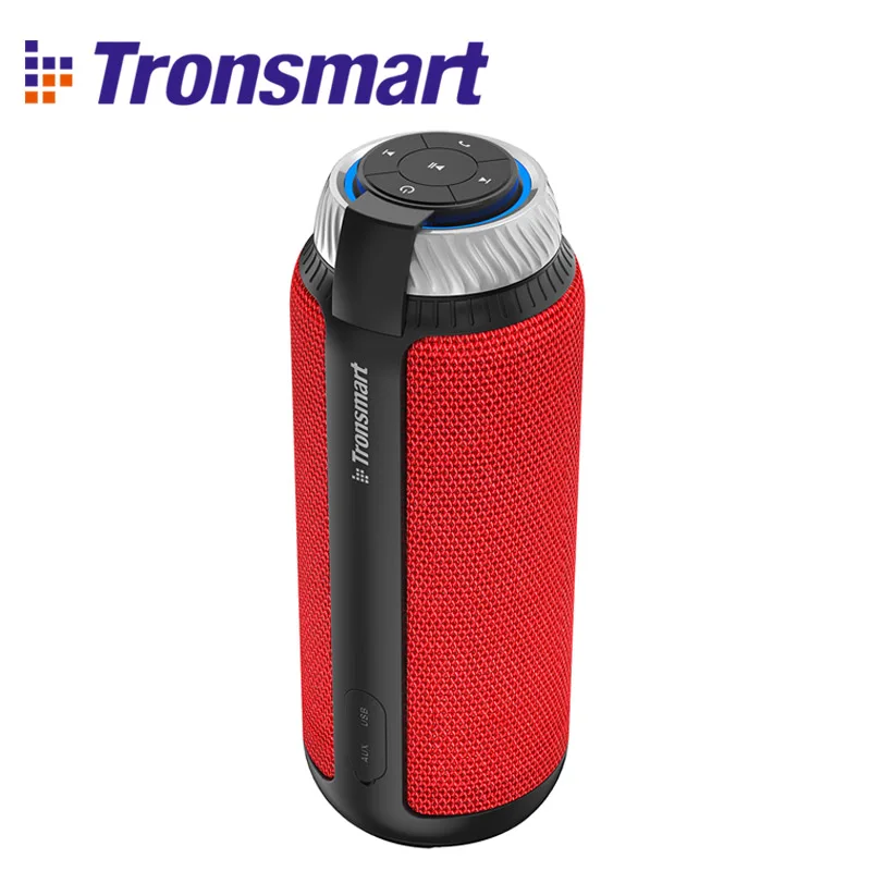 red Tronsmart T6 Bluetooth динамик 25 Вт Колонка наружный портативный динамик сабвуфер беспроводной мини динамик для музыки MP3 плеер 15 ч - Цвет: red