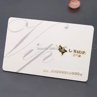 Customized printing pvc transparent business gift card custom membership name pvc card
