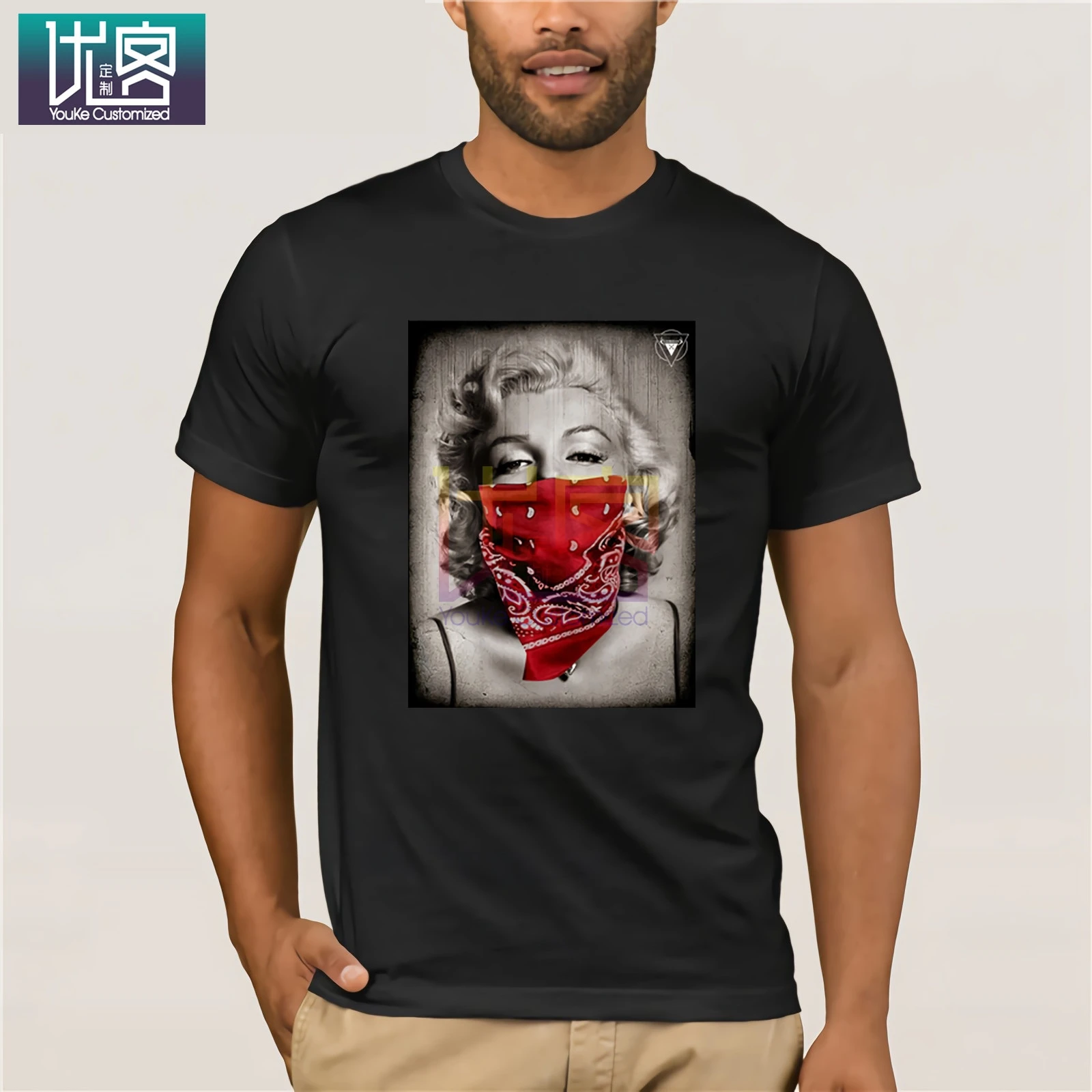 Мэрилин Монро печатная Футболка Сексуальная женская летняя модная мужская