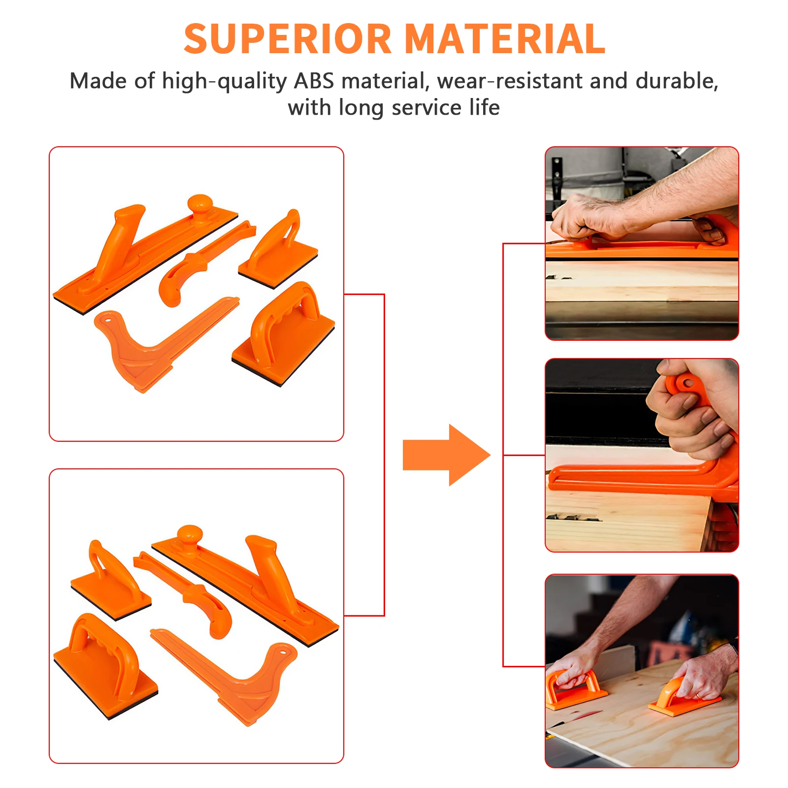 5pcs Table Saw Push Block Multifunctional Woodworking Safety Router With Max Grip Plastic Handle Stick | Инструменты