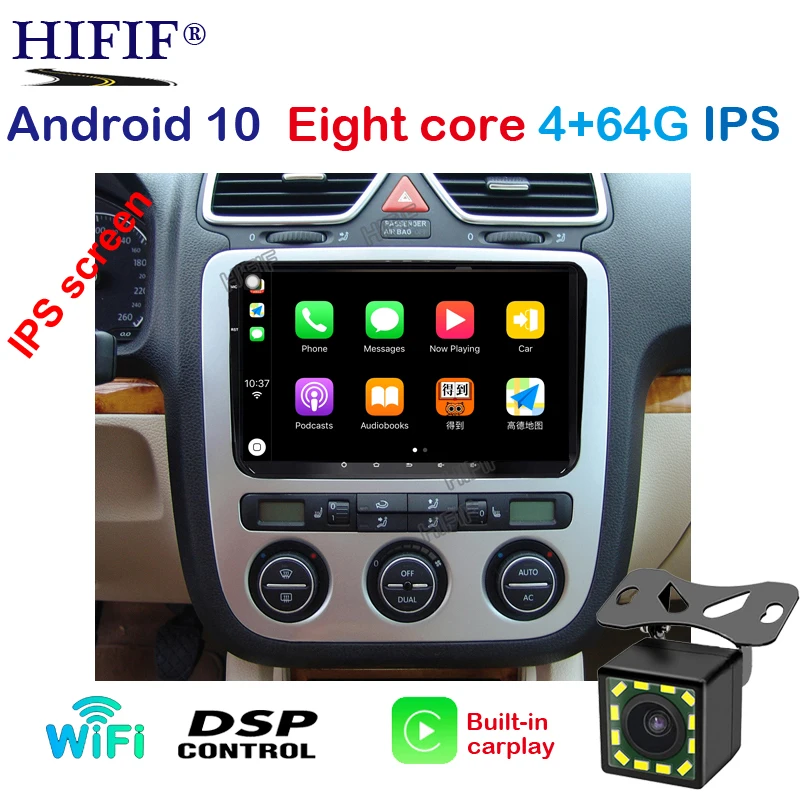 Автомагнитола 2 din 9 '' Android 10 4G RAM стерео GPS Navi для VW Passat B6 CC Polo GOLF 5 6 Touran Jetta Tiguan Magotan