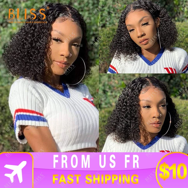 

Парики Bliss из человеческих волос с глубокой волной, парики из натуральных волос 4 х4 на сетке, парики с водной волной, бразильские парики с вод...