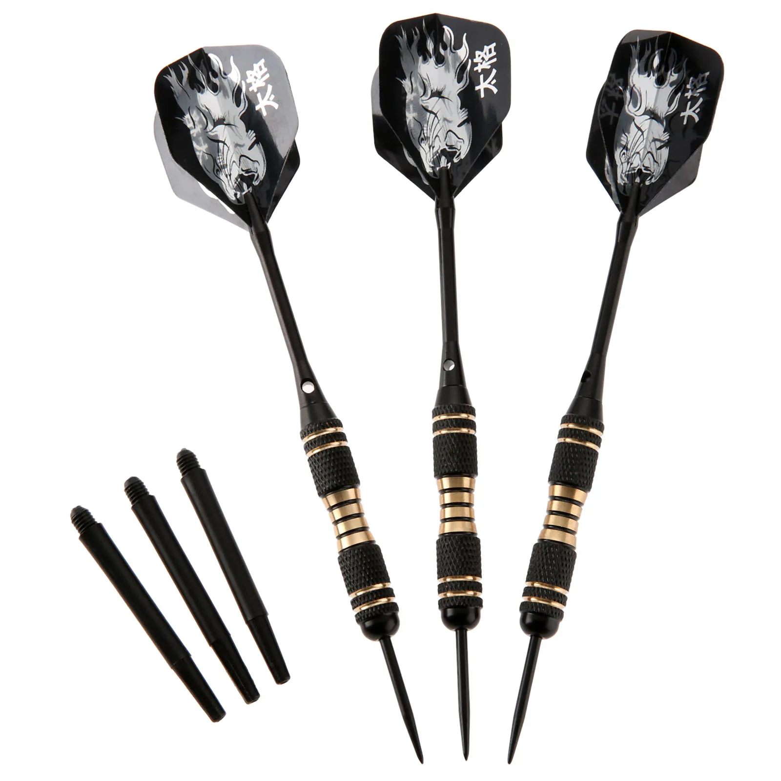 

3pcs 23g Brass Steel Needle Tip Darts Kit with Dart Box Case Dardos Aluminum/ Plastic Dart Shafts+ Nice Dart Flights New Arrival