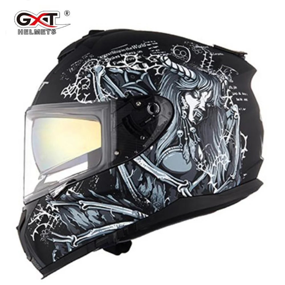 

Мотоциклетный шлем GXT, модульный шлем на все лицо, с двойным козырьком