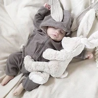 cartoon bunny baby hoodie outfits rompers cotton zipper baby rompers spring autumn newborn clothes infant costume 3 24 months
