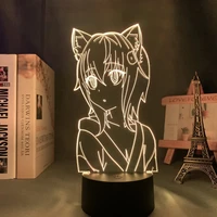 high school dxd toujou koneko anime led light for bedroom decor nightlight kids birthday gift manga night light room table lamp