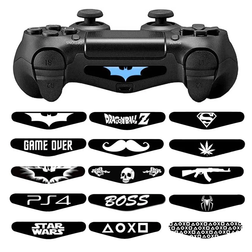 

2PC Game Light Bar Vinyl Stickers Decal Skin Led Lightbar Film For Sony PS4 Playstation 4 Dualshock 4 pro Game accessory