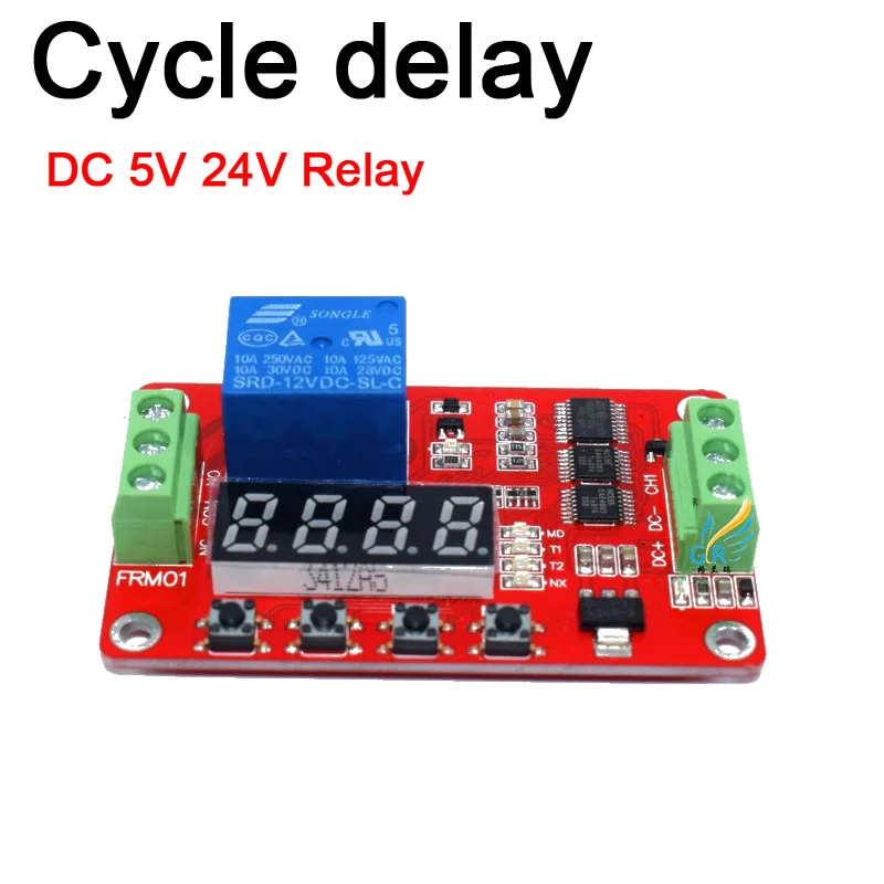 Реле постоянного тока 12 В 5 задержка цикла модуль переключения для таймера