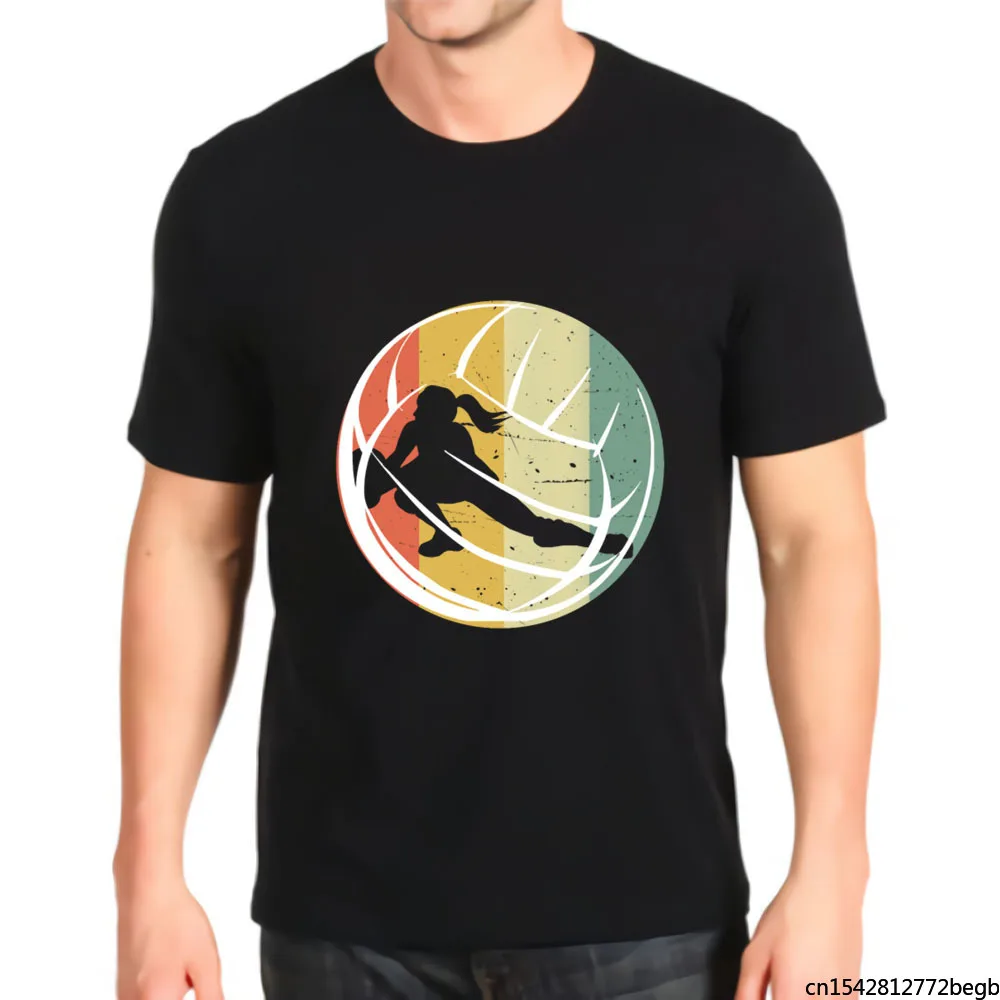 

Retro Girl Volleyball Vintage Men's T Shirt