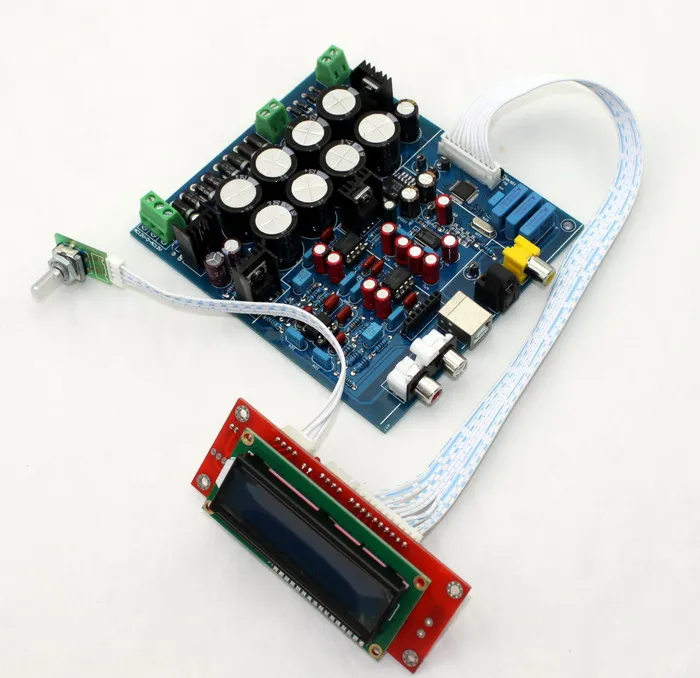 

PCM1794 AK4118 Decoder Audio Board Soft Control DAC Decoding Coaxial Fiber Input 192KHZ Speaker Amplifier Home Theater