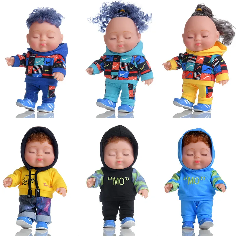 

22Cm Cute Fashion Doll Dress Up Soft Rubber Simulation Baby Doll Children's Anime Figure Birthday Surprise Bath Toys for Girls