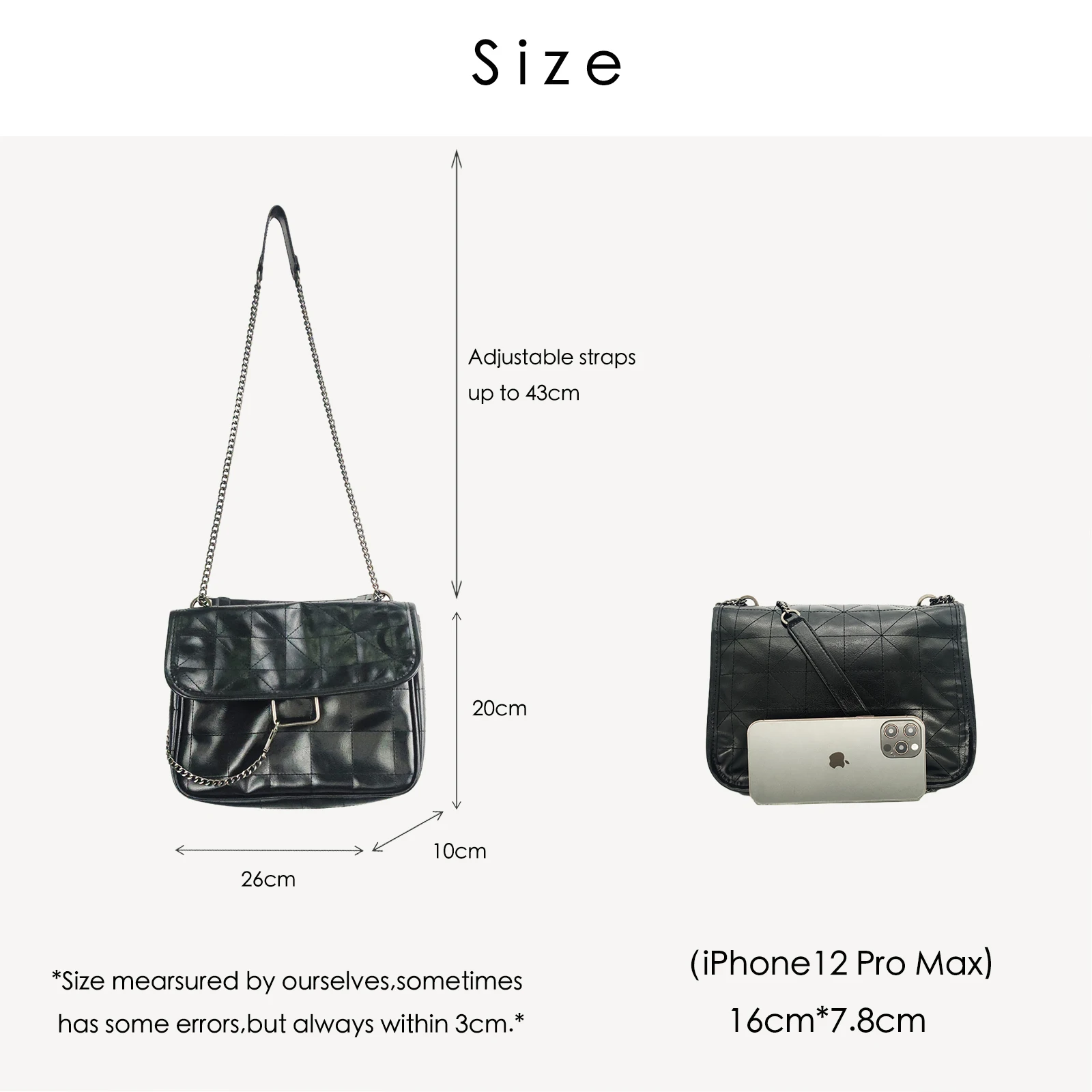 

Crossbody Satchels Handbags High Quality PU Chains Metal Casual Black ZA Soft Shoulder 2021Women Brand Designer Female Bag