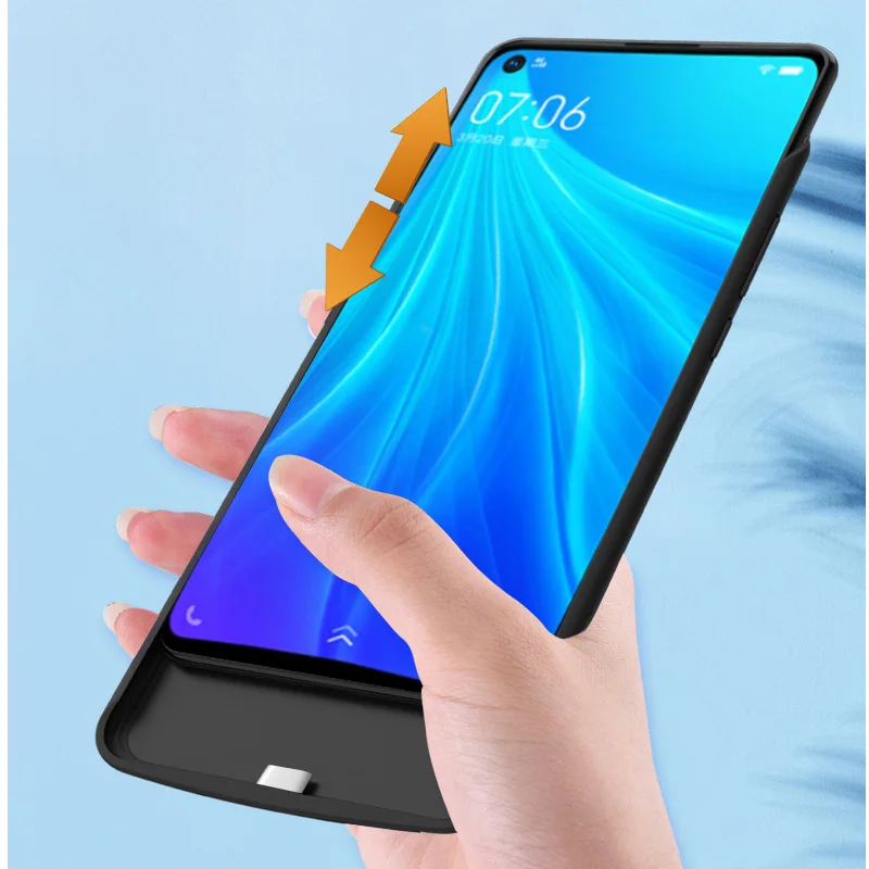 Ударопрочный Тонкий чехол-аккумулятор для VIVO Z5x Power Bank Charing чехол s силиконовая