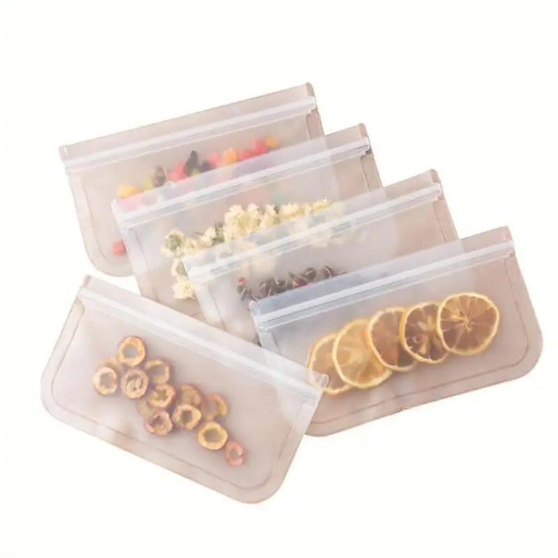 

Silicone Food Storage Containers Leakproof Containers Reusable Stand Up Zip Shut Bag Cup Fresh Bag Food Storage Bag Fresh Wrap K