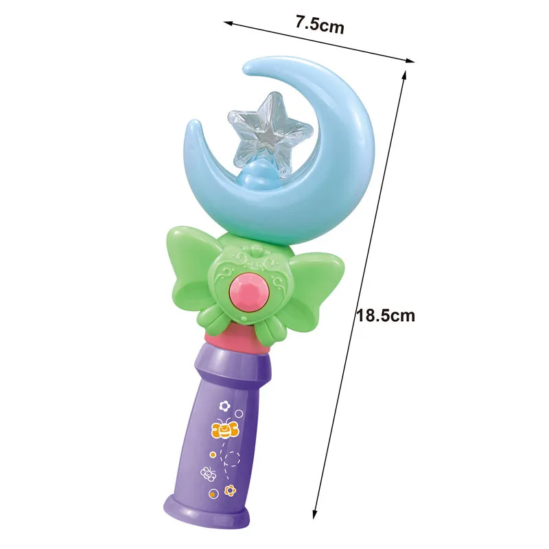 

Electric Flashing LED Light Magic Stick Girls Toy Funny Beautiful Queen Princess Magician Magic Wand Pretend Play Kids Toy
