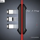 3 в 1, Магнитный чехол для кабеля Micro USB Type C