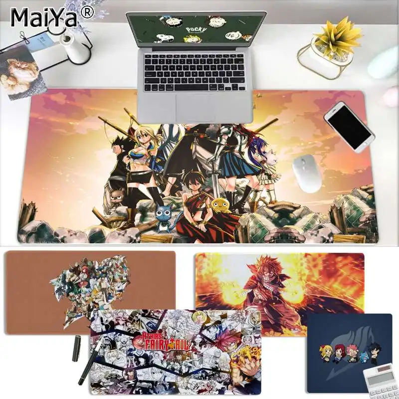 Maiya горячая Распродажа аниме Сказочный хвост игровые коврики коврик для мыши