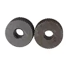 CNBTR 2x Серебро 1 мм противоскользящая грубая Диагональ колесо для токарного станка