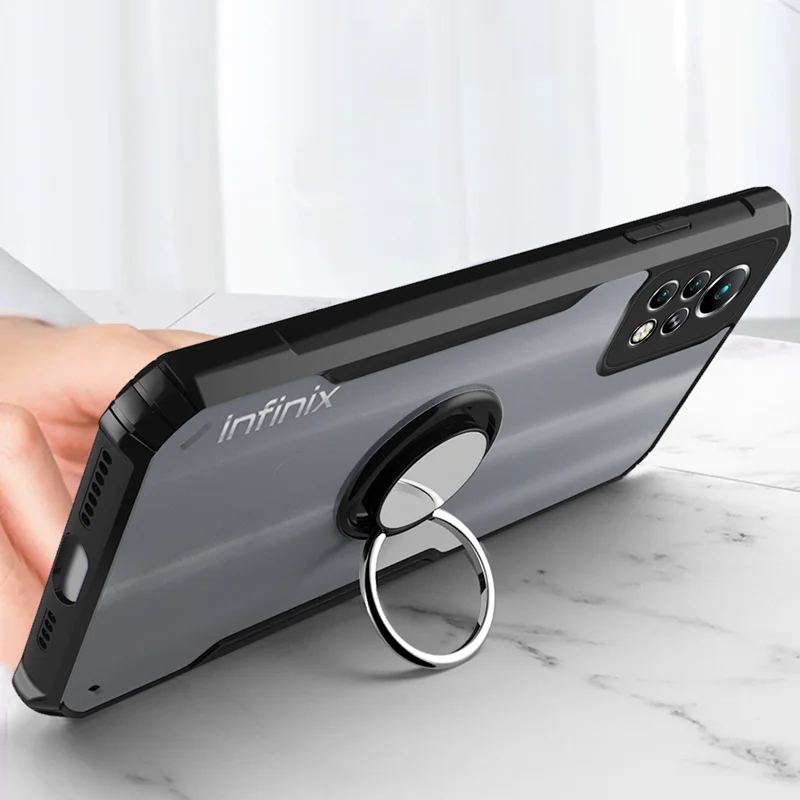 for infinix hot 11 s hot 10 9 play cover magnetic car holder phone case infinix note 11 pro 10 8 7 clear shockproof armor bumper free global shipping