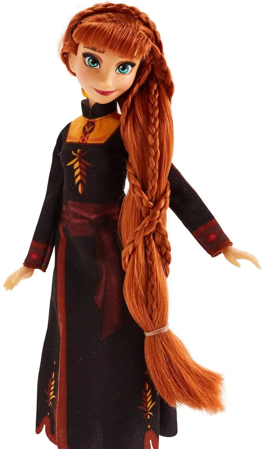 

Hasbro Disney Frozen Sister Styles Anna Fashion Doll with Extra-Long Red Hair, Braiding Tool & Hair Clips gift