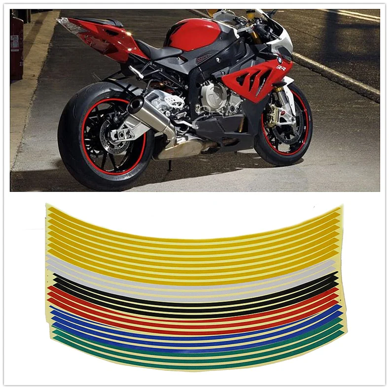 Светоотражающая наклейка на мотоцикл 17 '/18' колесо для Kawasaki NINJA 650R ER6F ER6N VERSYS W800 SE