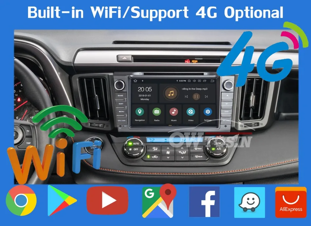 " PX6 4 Гб+ 64 ГБ Android 9,0 Автомобильный мультимедийный dvd-радио GPS для Toyota RAV4 для Toyota Previa RAV 4 2012 2013 DSP CarPlay