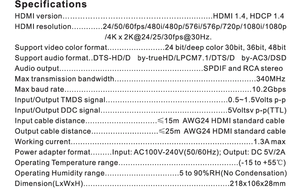 HDMI Matrix 4x2 4K 30Hz HDMI EDID разветвитель матрицы Поддержка Dual Audio Toslink out HDMI V1.4/3D/4 K x 2K с ИК-пультом дистанционного управления