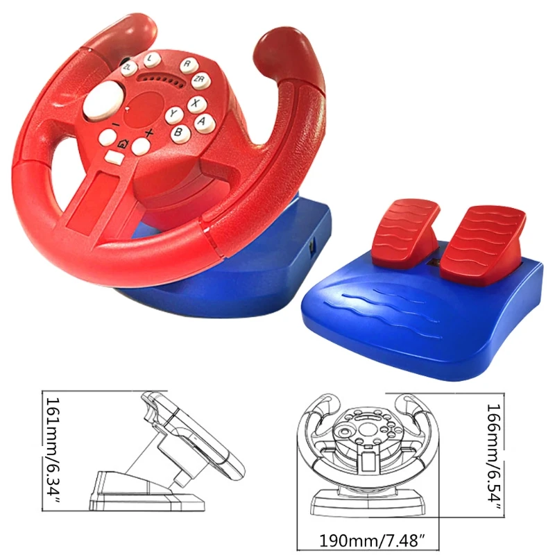 Гоночное Рулевое колесо для Nintendo Switch Lite игровые Джойстики дистанционный
