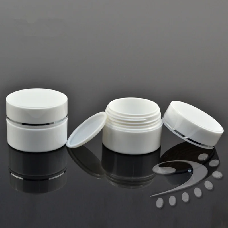 Ярко-красные/белые многоразовые бутылки мини-банка для макияжа крем