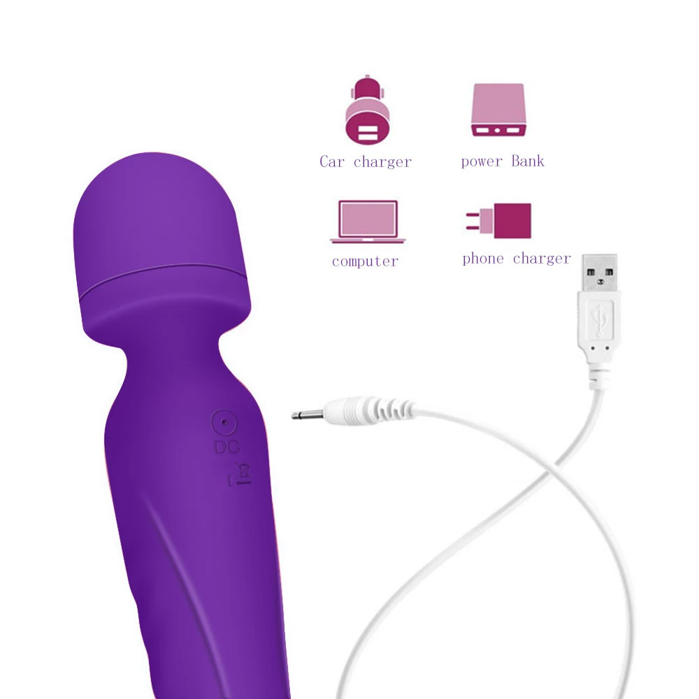 Двойной вибратор с подогревом AV волшебная палочка секс-игрушки для взрослых