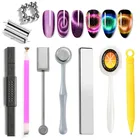 Магнитная ручка с кошачьими глазами, магнитная ручка, инструмент для маникюра, для искусства ногтей, 3D Специальный магнитный эффект, наклейка, дизайн