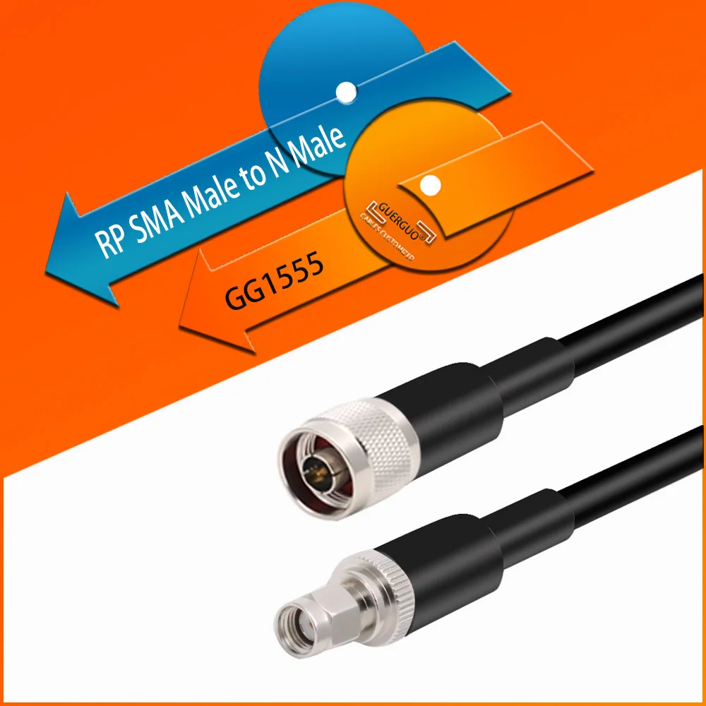 Кабель LMR400 50 Ом RP SMA штекер к N Штекер RF коаксиальный удлинитель перемычка косичка