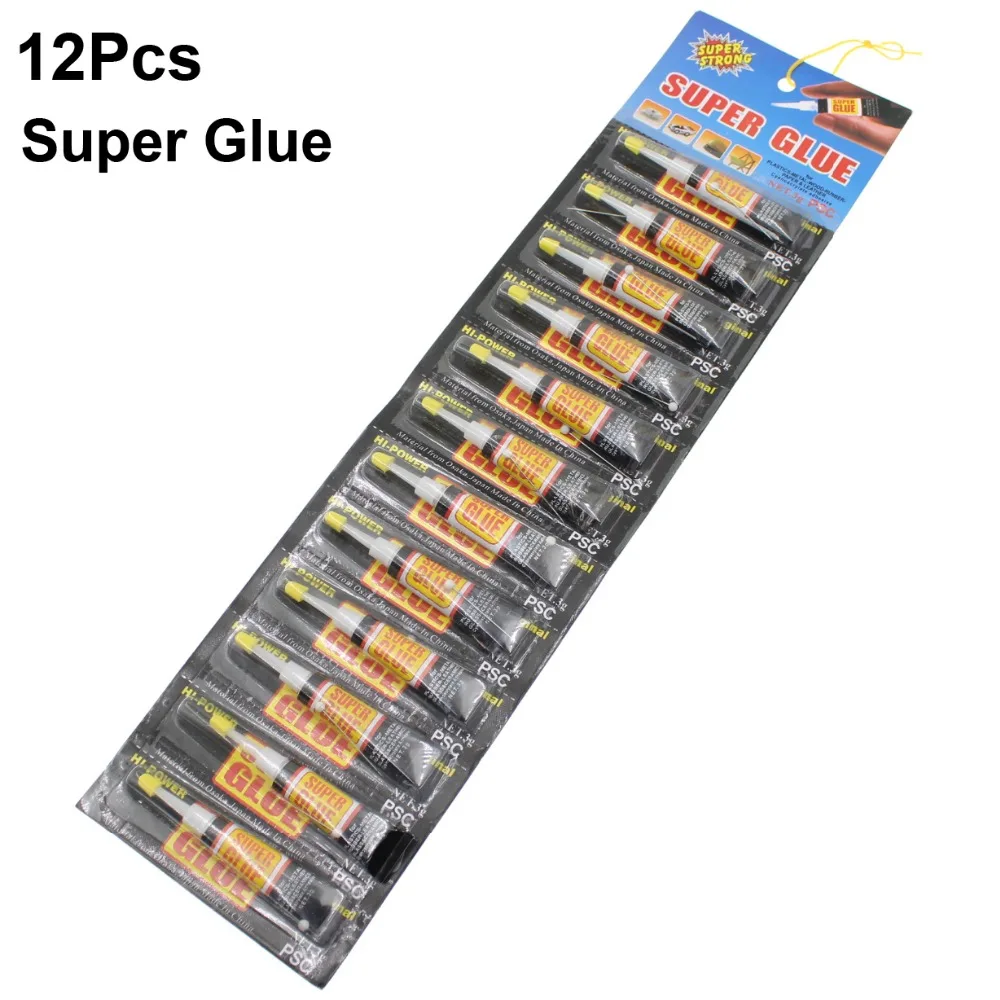 12 шт жидкий сильный супер клей материал дерево стекло Bts металлическая ткань
