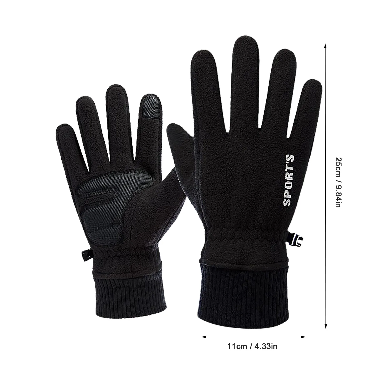

Winter Gloves Touch Screen Warm Gloves Cold Weather Windproof Cycling Riding Bike Telefingers Thermal Gloves 2021#30