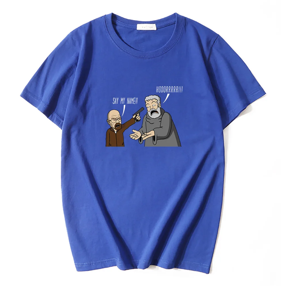 Крутая забавная Мужская футболка из 100% хлопка с принтом и коротким рукавом топы