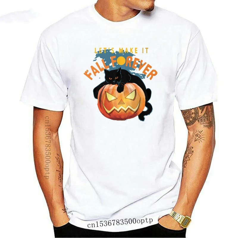 

New Men T Shirt Halloween - Let's make it fall forever Women tshirt