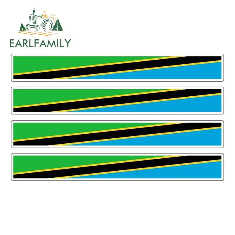 EARLFAMILY 13 см x 1 7 4 шт. полосатый Автомобильный флаг для мотогонок Наклейка на окно