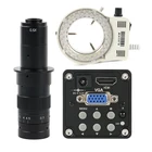 Промышленный видеомикроскоп камера HD 13MP 1080P HDMI VGA электронная лупа 130X 180X 300X увеличение для печатной платы IC SMD Наблюдать ремонт