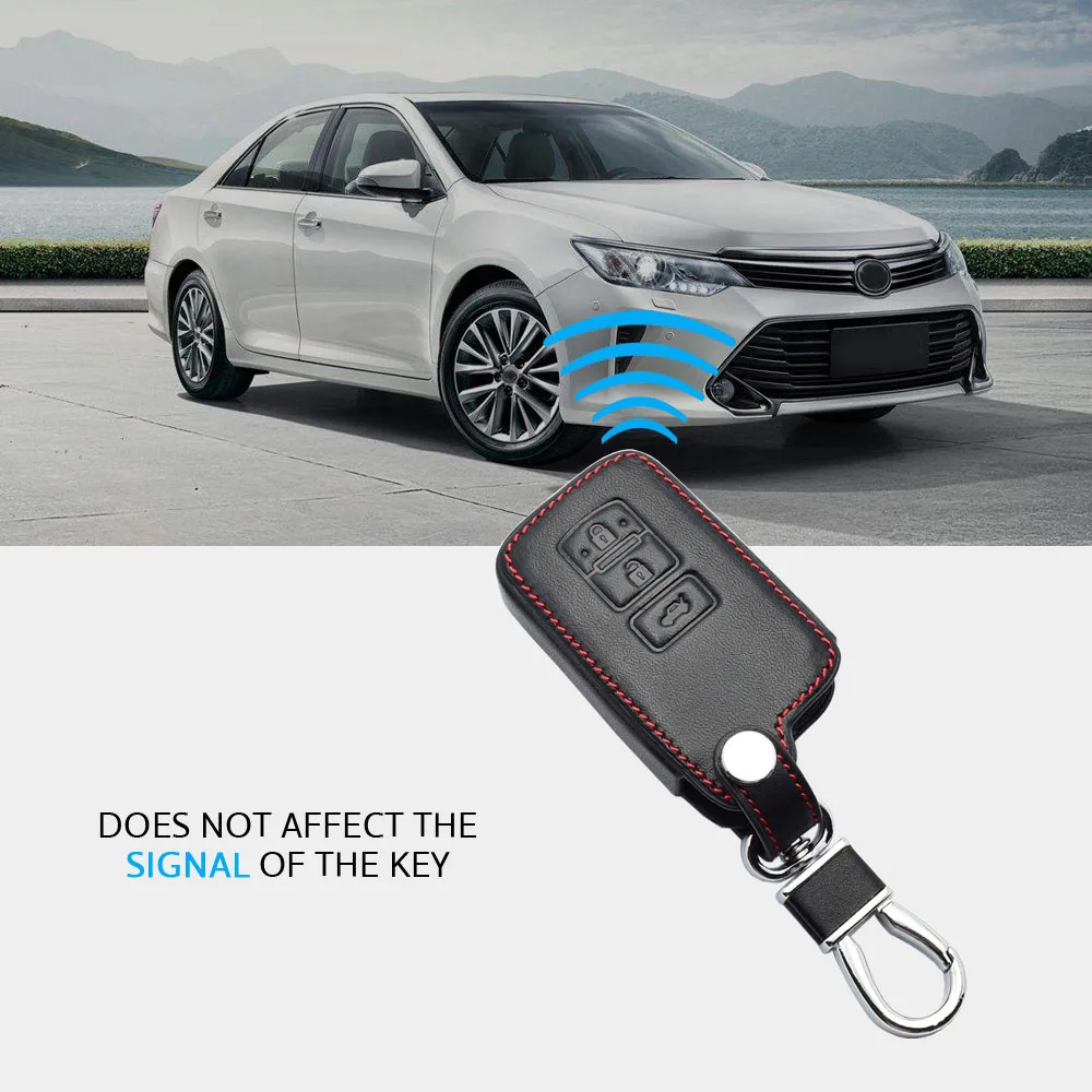 Кожаный чехол для автомобильных ключей Toyota Camry 2012 2 5 в г. 2.5s 3 кнопки умный брелока