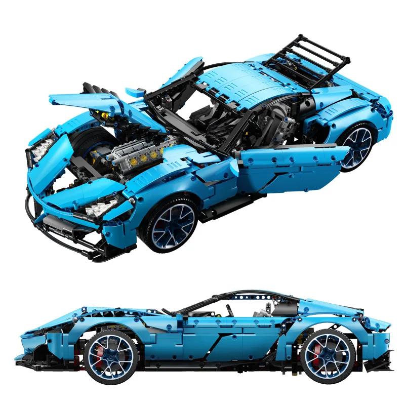 LE-J906 2700 шт. технология для Chevrolet Corvettes Grand Sport Il Toro Azzurro подходит модели MOC 31189