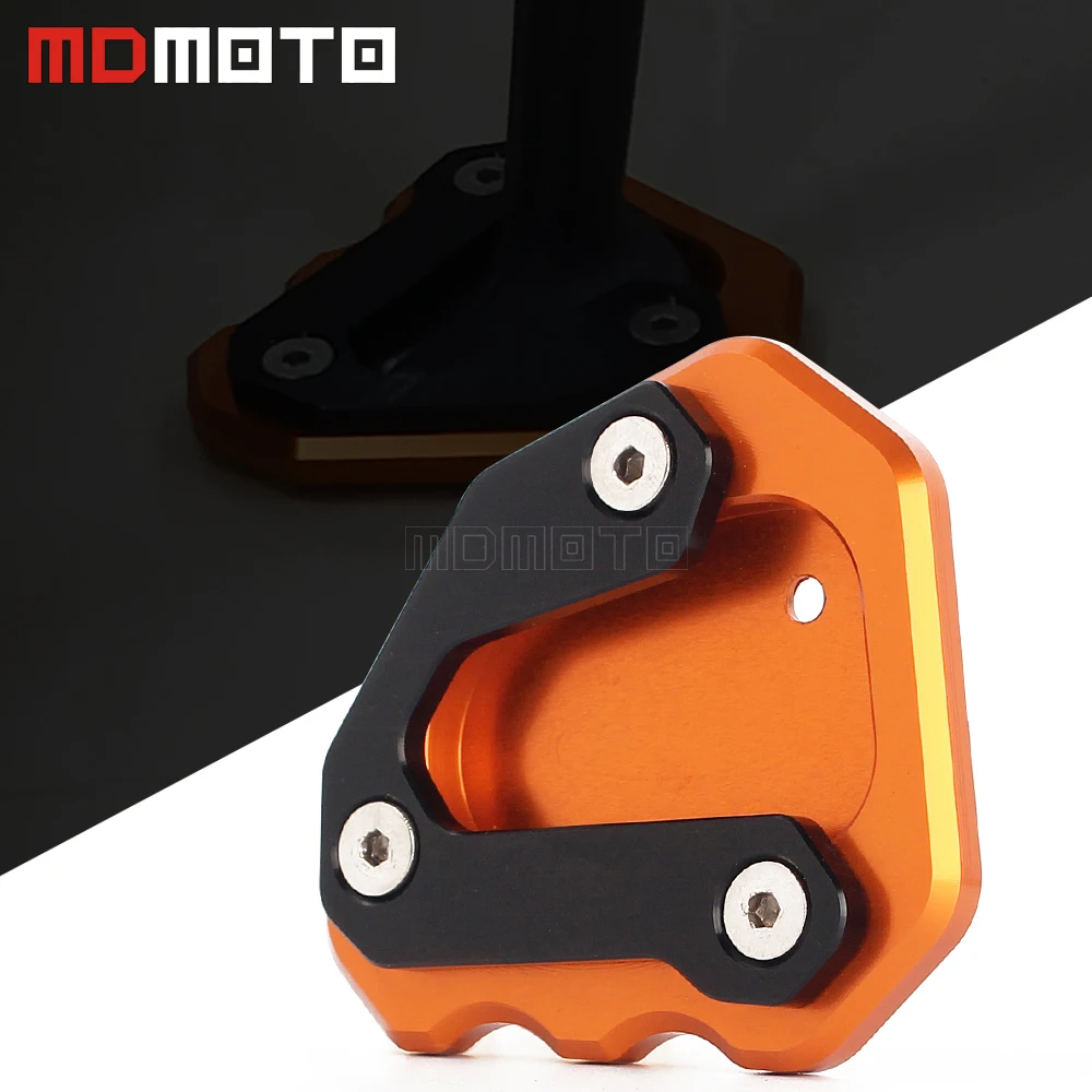 

Motorcycle Kickstand Side Stand Enlarger Support Pad Puck Plate For KTM 1290 Super Duke R 2013 2014 2015 2016 2014 2017