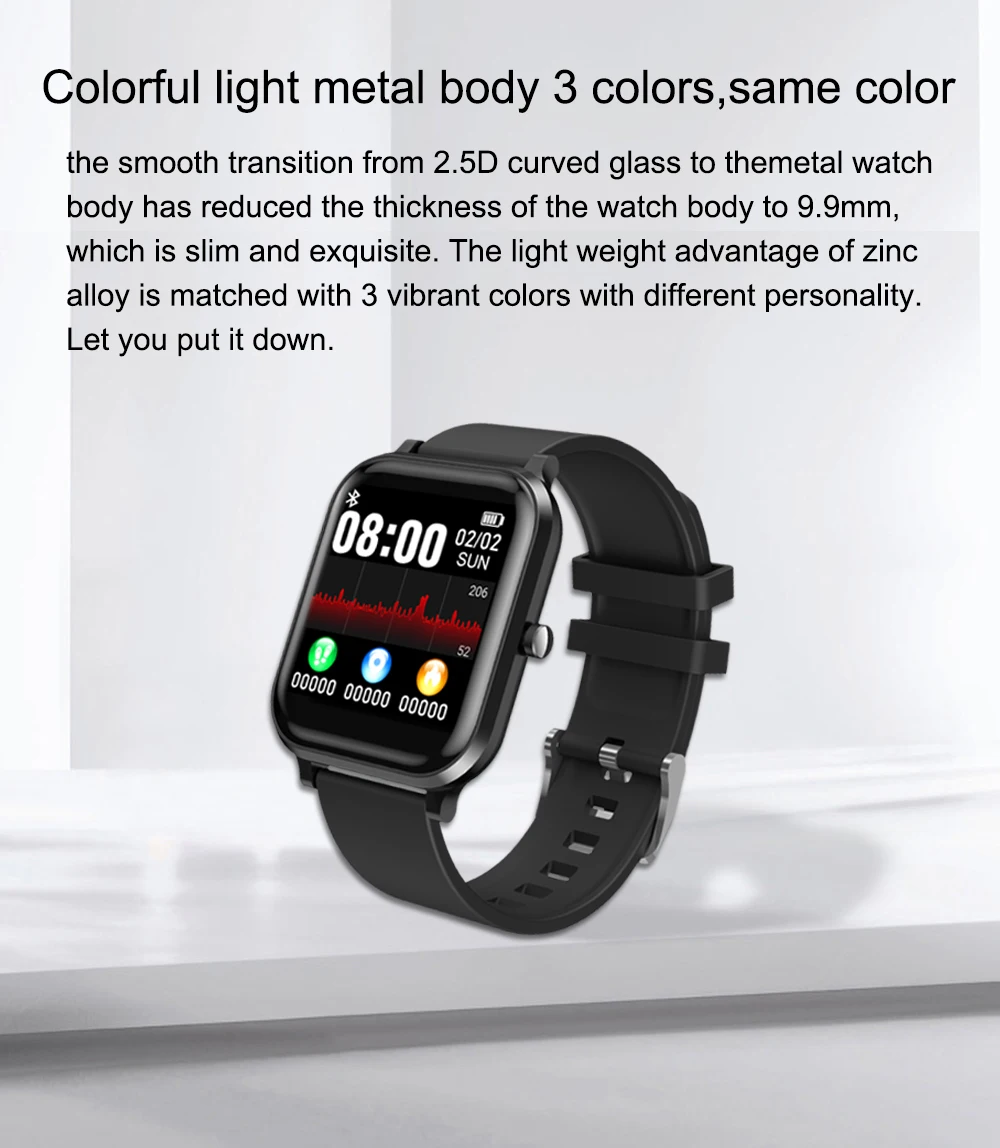 Умные часы с фитнес-трекером водонепроницаемый браслет IP67 аккумулятором 2020 мА ·