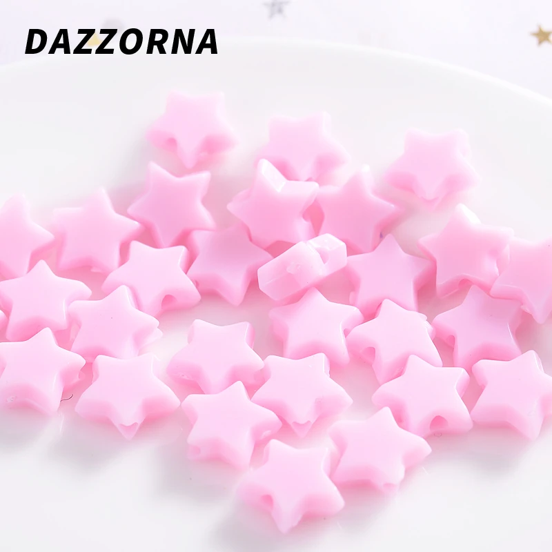 Светильник лые цветные пятиконечные звездочки свободные бусины акриловые для