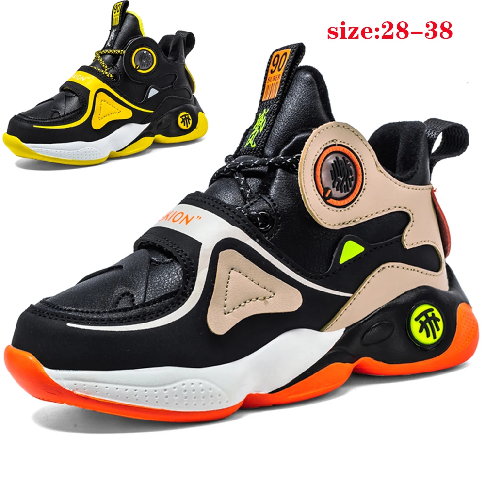 

Children's sports basketball shoes,fashionable outdoor velvet warm shoes,running shoes for elementary and middle school students
