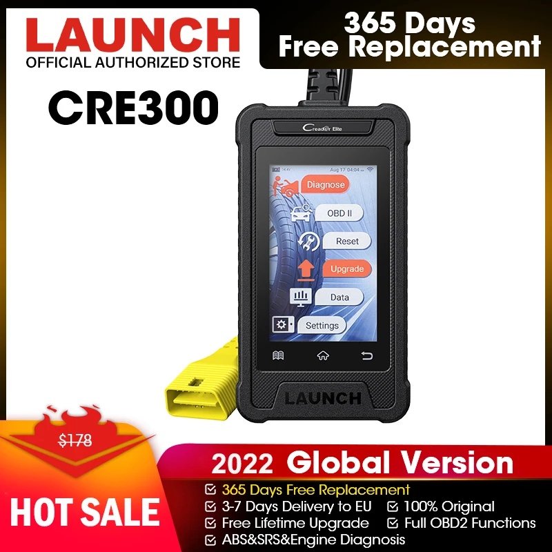 LAUNCH CRE300 Obd2 сканер диагностические инструменты считыватель кодов инструмент для