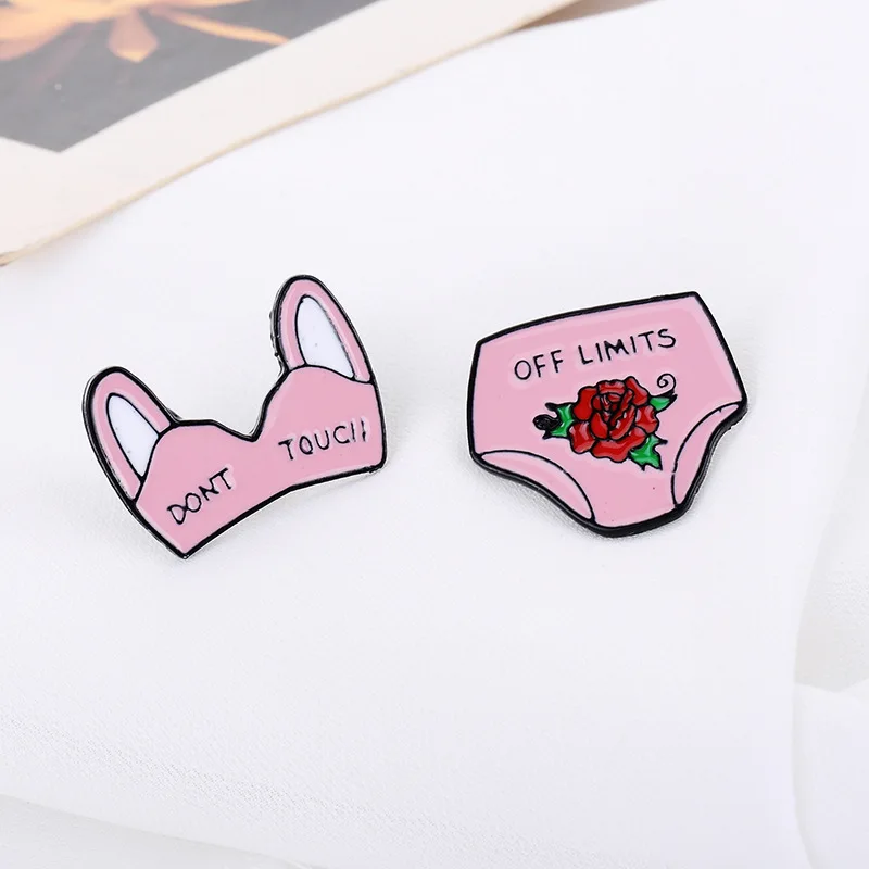 Креативные сексуальные розовые Трусики бикини|Броши| |