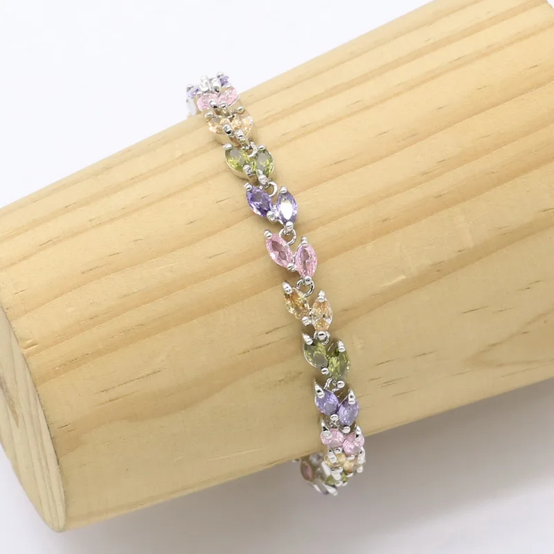 Женский комплект ювелирных изделий ожерелье серьги кольцо браслет Бесплатная